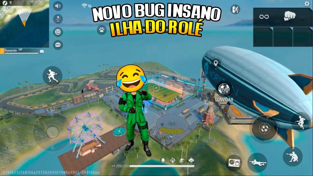 NOVO BUG NA ILHA DO ROLÉ DO FREE FIRE 2023