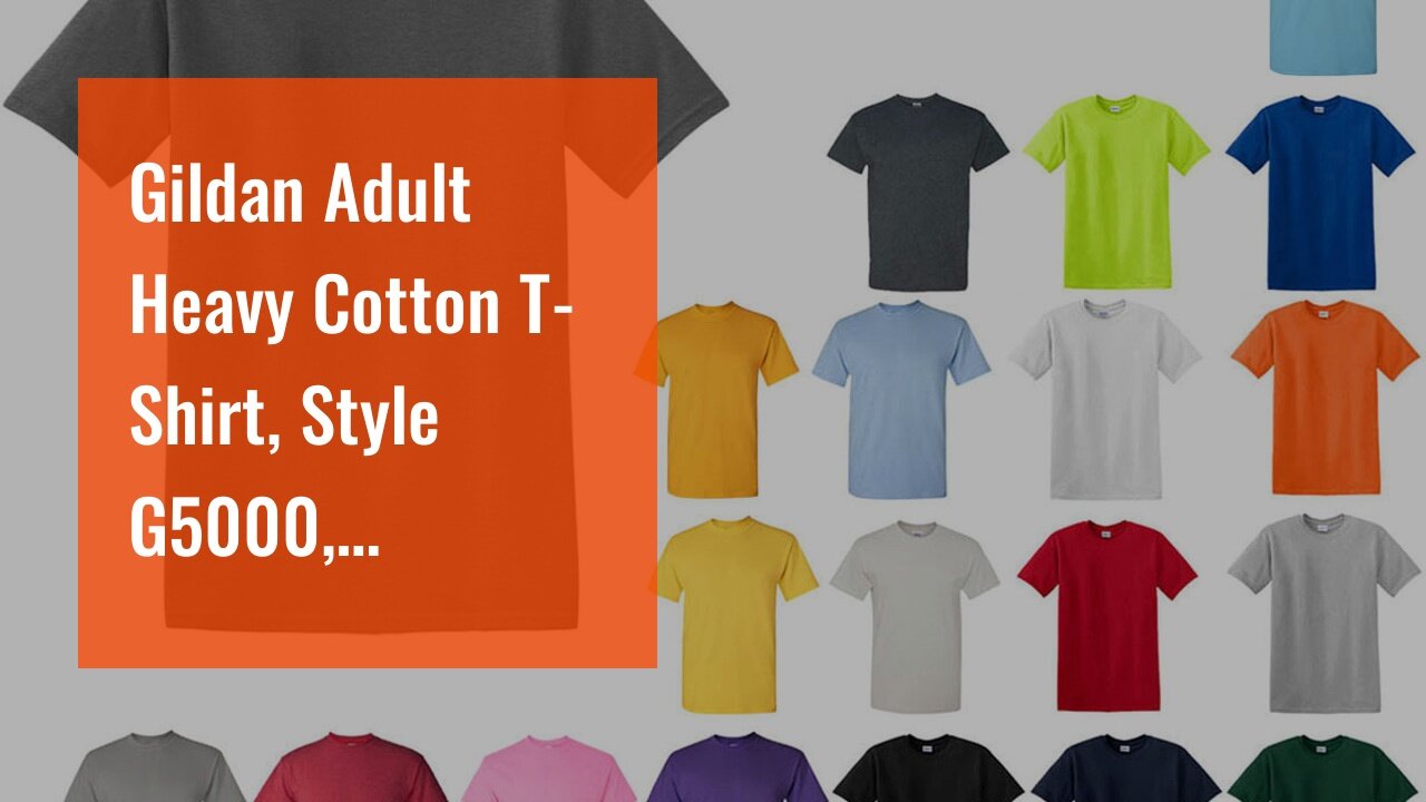 Gildan Adult Heavy Cotton T-Shirt, Style G5000, Multipack