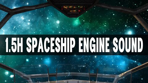 Soothing Spaceship Engine Ambience | 1.5 Hour | Travel Through a Space Nebula!