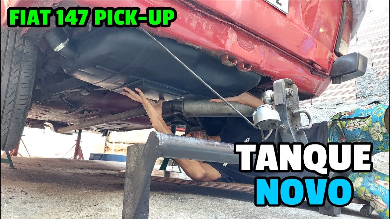 TANQUE NOVO DA FIAT 147 PICK UP COM MOTOR FIRE EP.21