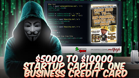 The CP Bible Blueprint $5000 TO $10000 STARTUP CAPITAL ONE BUSINESS CREDIT CARDS