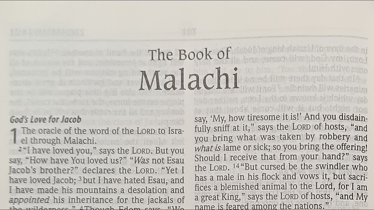 The Patience of God (Malachi 3:6-12)
