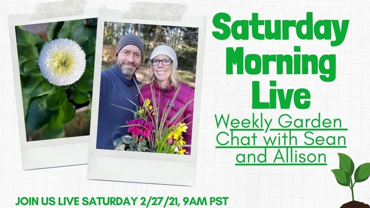 ☕ Saturday Morning LIVE Garden Chat - SGD 332 ☕