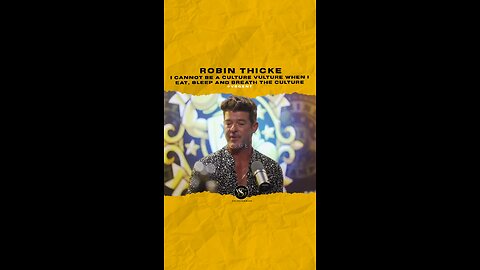 #robinthicke I cannot be a culture vulture when I eat, sleep & breath the culture🎥 @Drinkchamps