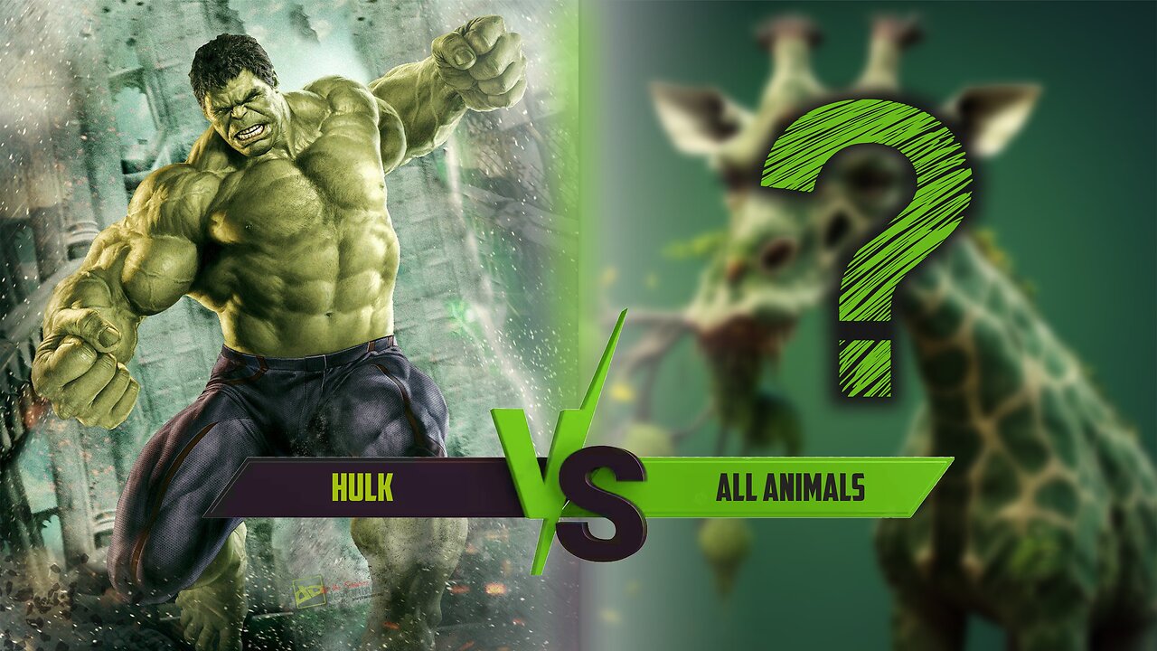 HULK BUT ALL ANIMALS AVENGERS MARVEL | JEZZ ENTERTAINMENT