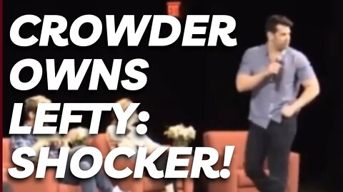 Soy Latte Leftist Gets Owned By Steve Crowder During Show
