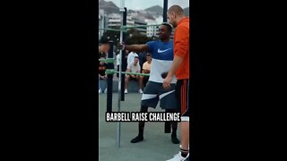 Impossible barbell lift challenge