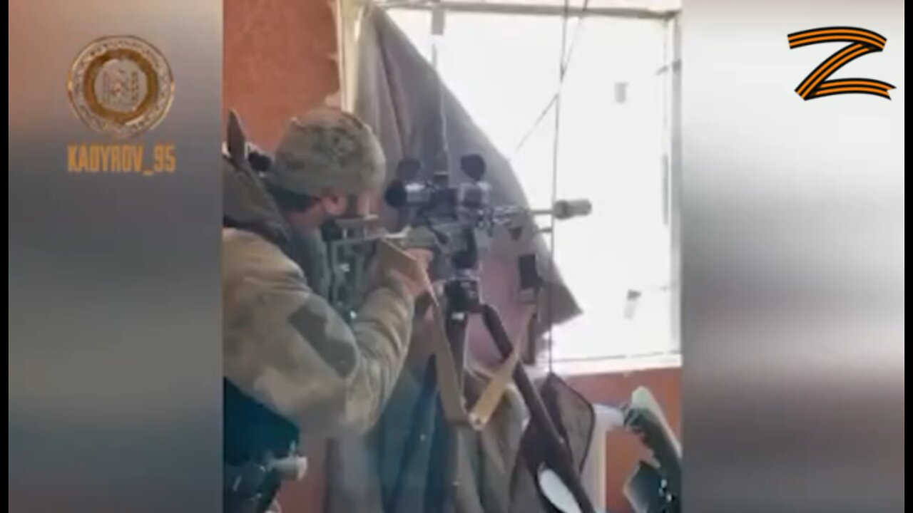 Chechen snipers in Mariupol