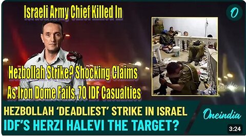 Israeli Army Chief Killed In Hezbollah Strike? Shocking Claims As Iron Dome Fails, 70 IDF Casualties