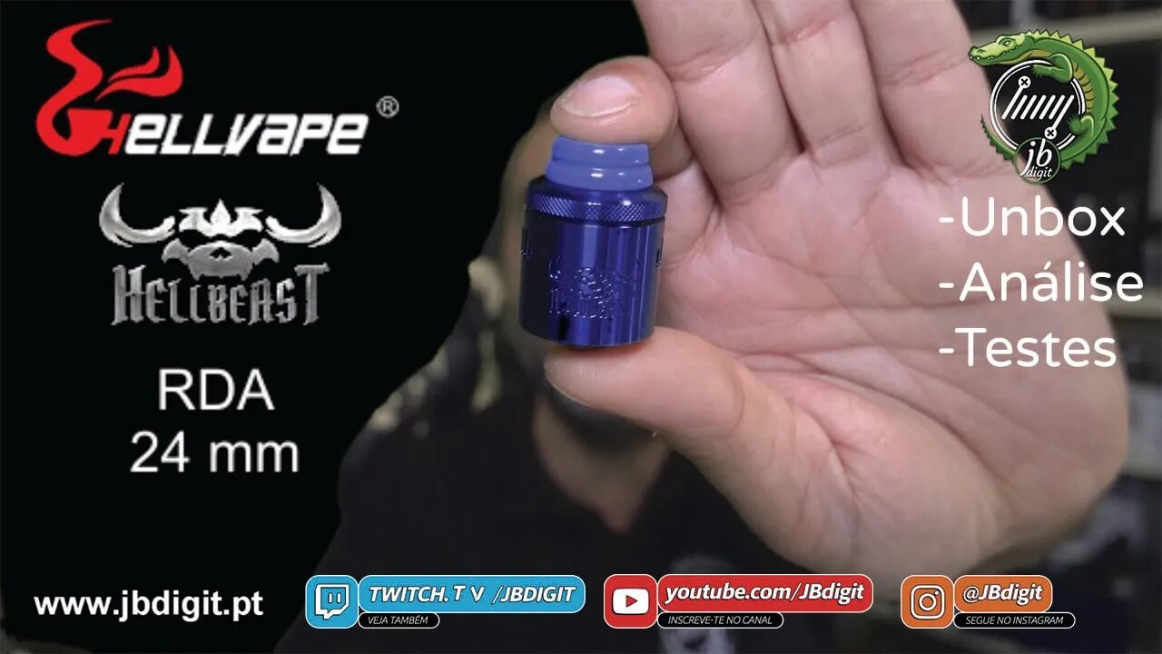 [PT] Hellvape HELLBEAST RDA - 24mm - dual coil - Uma besta de???....