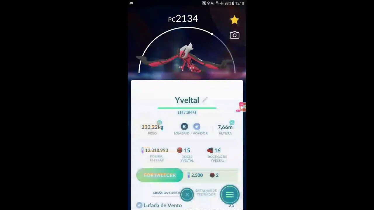 Veja a minha live de Pokémon GO