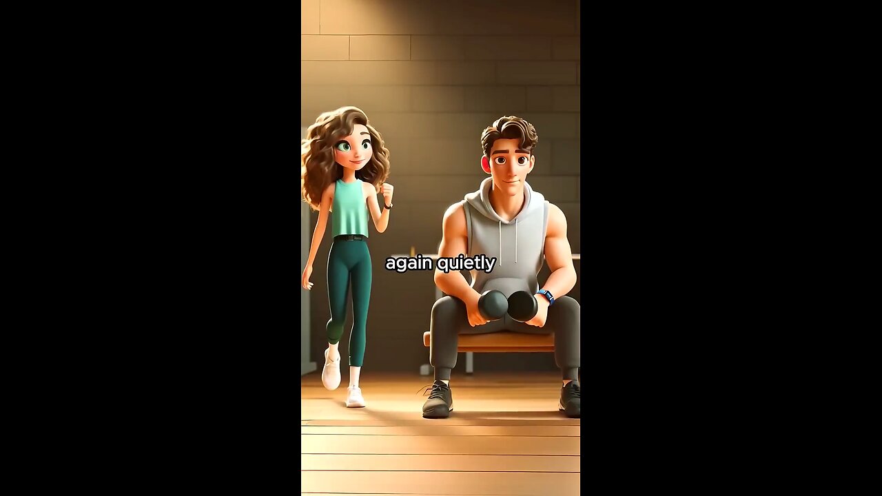 The girl and the boy at the gym 🥰🥰🥰