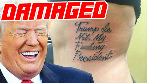 Idiot Tattoos Trump's Name on Her Body in Dumb Act of Defiance