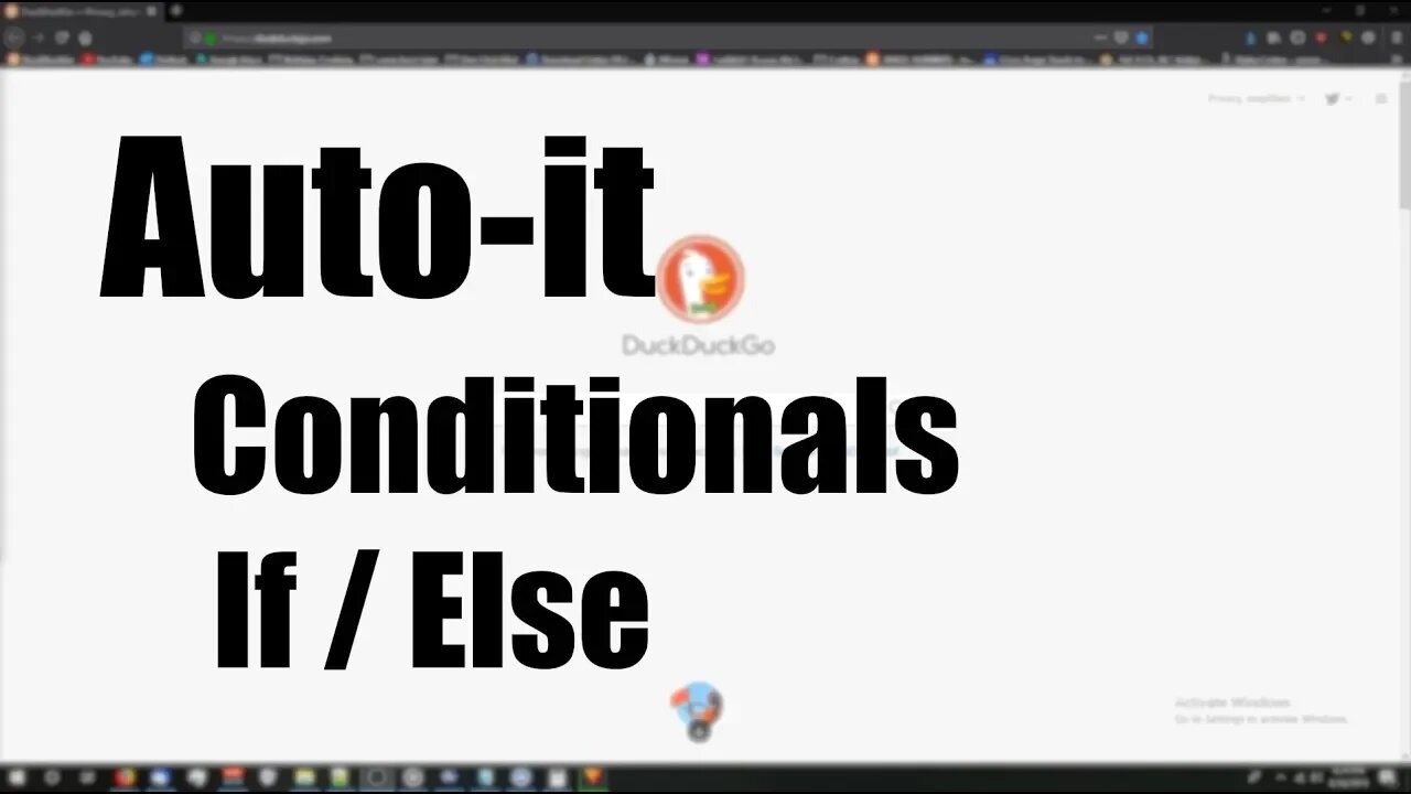 Autoit: Conditionals (If/Else)