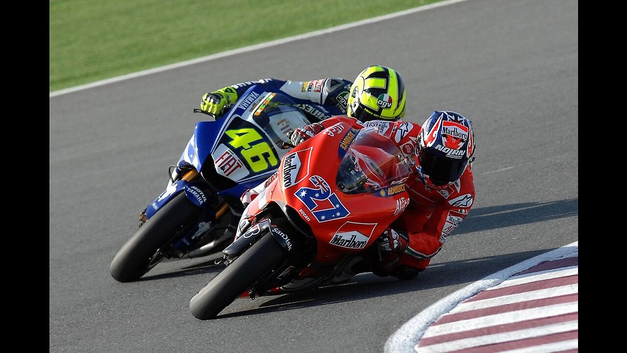 Valentino Rossi vs Casey Stoner at Laguna Seca MotoGP