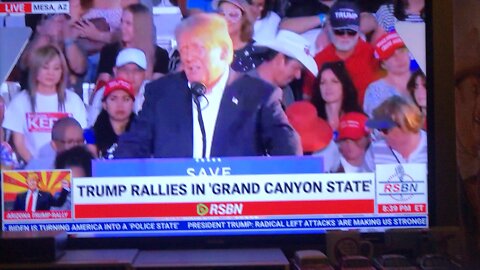 President Trumps rally in Mesa Arizona.