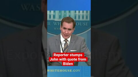 Reporter stumps NSC John Kirby at today’s press briefing￼