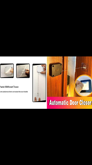 Automatic Door Closer Punch-Free Soft Close Door Closers For Sliding Door Glass Door