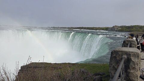 Beautiful rainbow at Niagara Falls