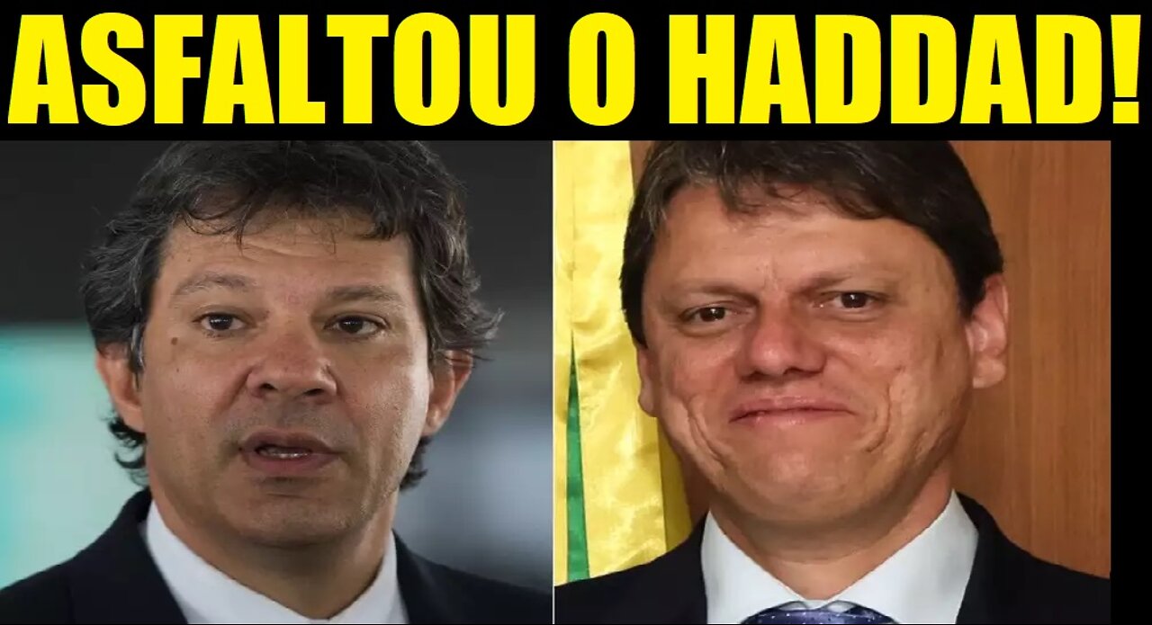 TARCISIO ASFALTOU O HADDAD NO DEBATE !