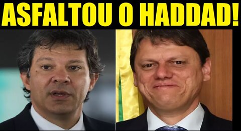 TARCISIO ASFALTOU O HADDAD NO DEBATE !