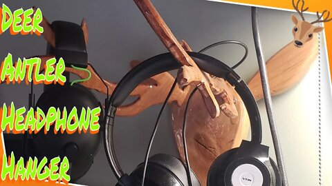 Wood Deer Head Headphone Wall holder Build