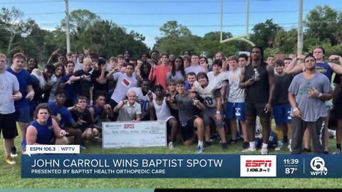 John Carroll football wins performance of the week