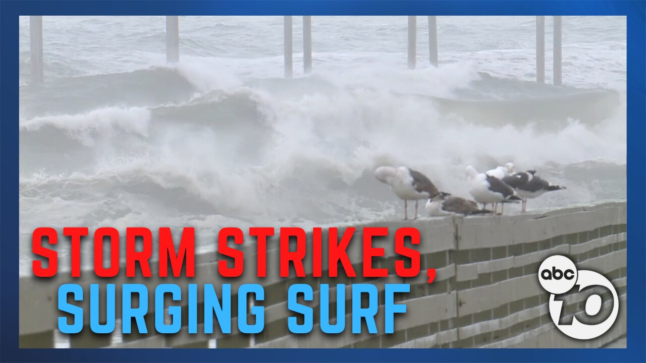 High surf warning forces city officials to close Ocean Beach pier