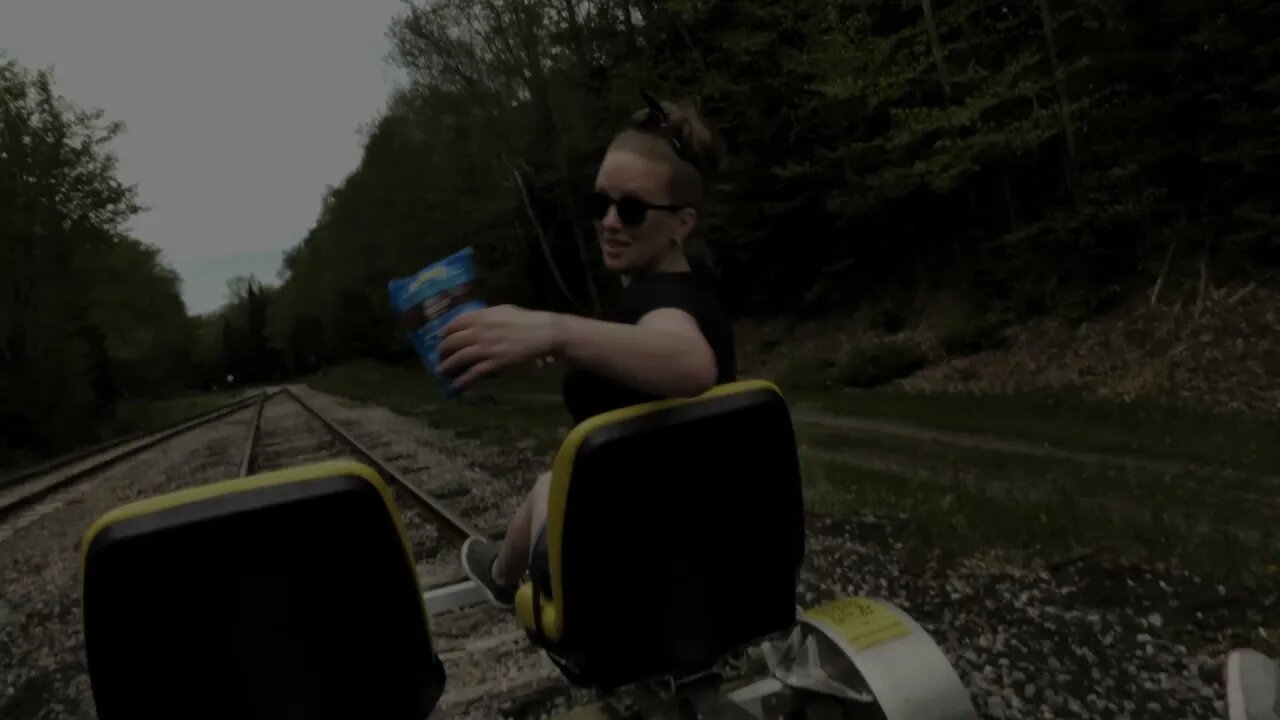 Rail bike ride in the Adirondacks