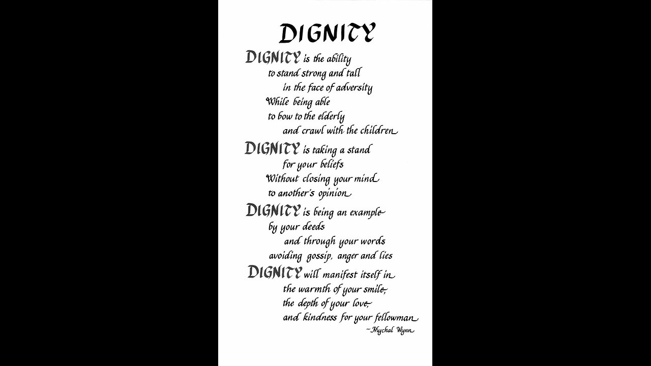 More on dignity… 2