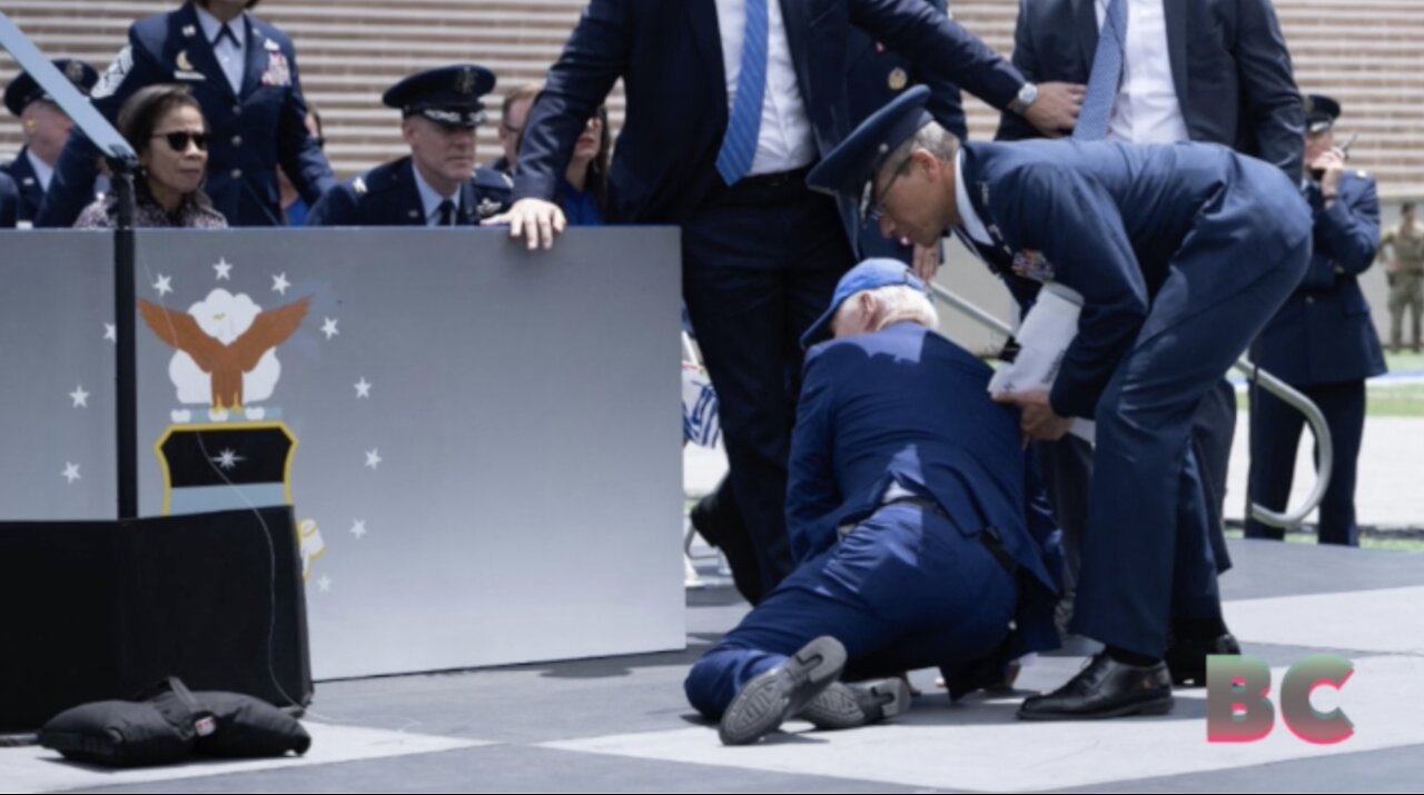 Biden says he got ‘sandbagged’ after he tripped and fell onstage at Air Force graduation