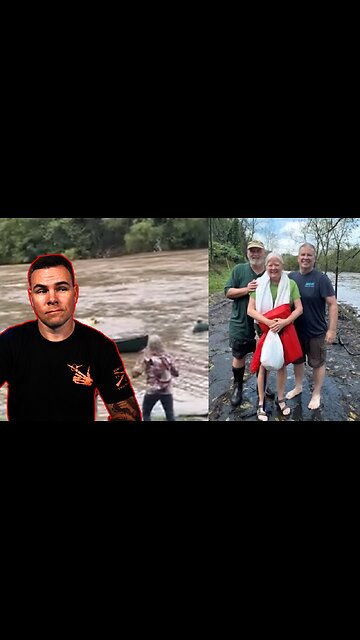 Man Saves Woman from Drowning in Helene Floodwater