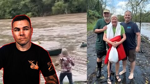 Man Saves Woman from Drowning in Helene Floodwater