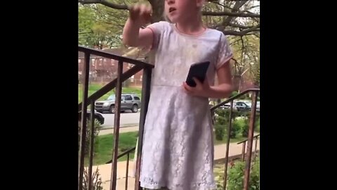 A girl being bullied for being white