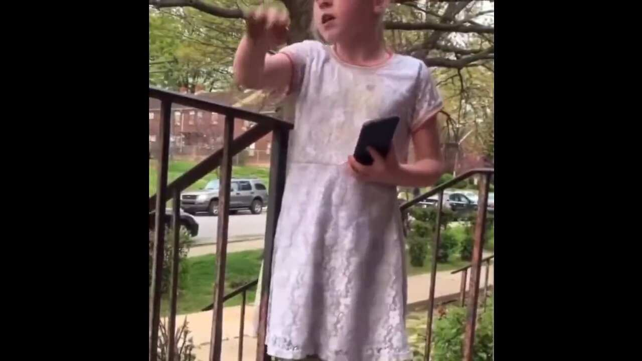 A girl being bullied for being white