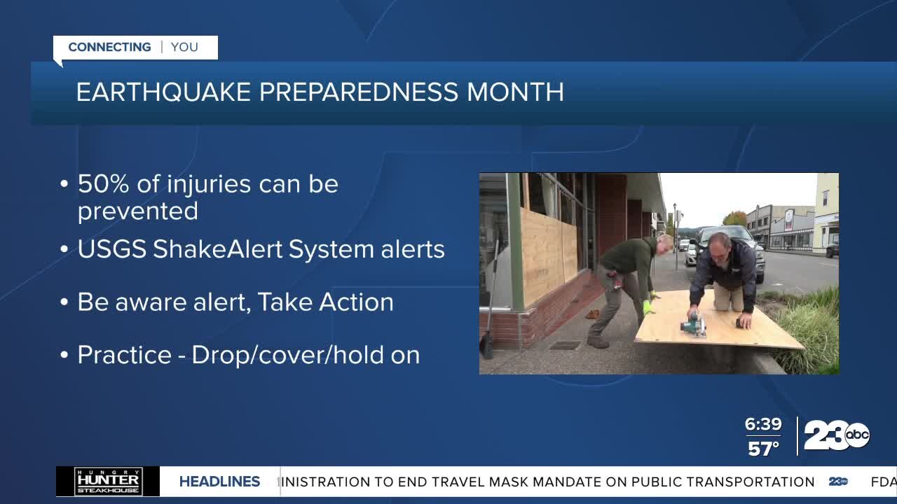 Earthquake Preparedness Month in April