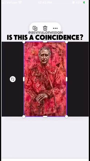 Latest portrait of King Charles