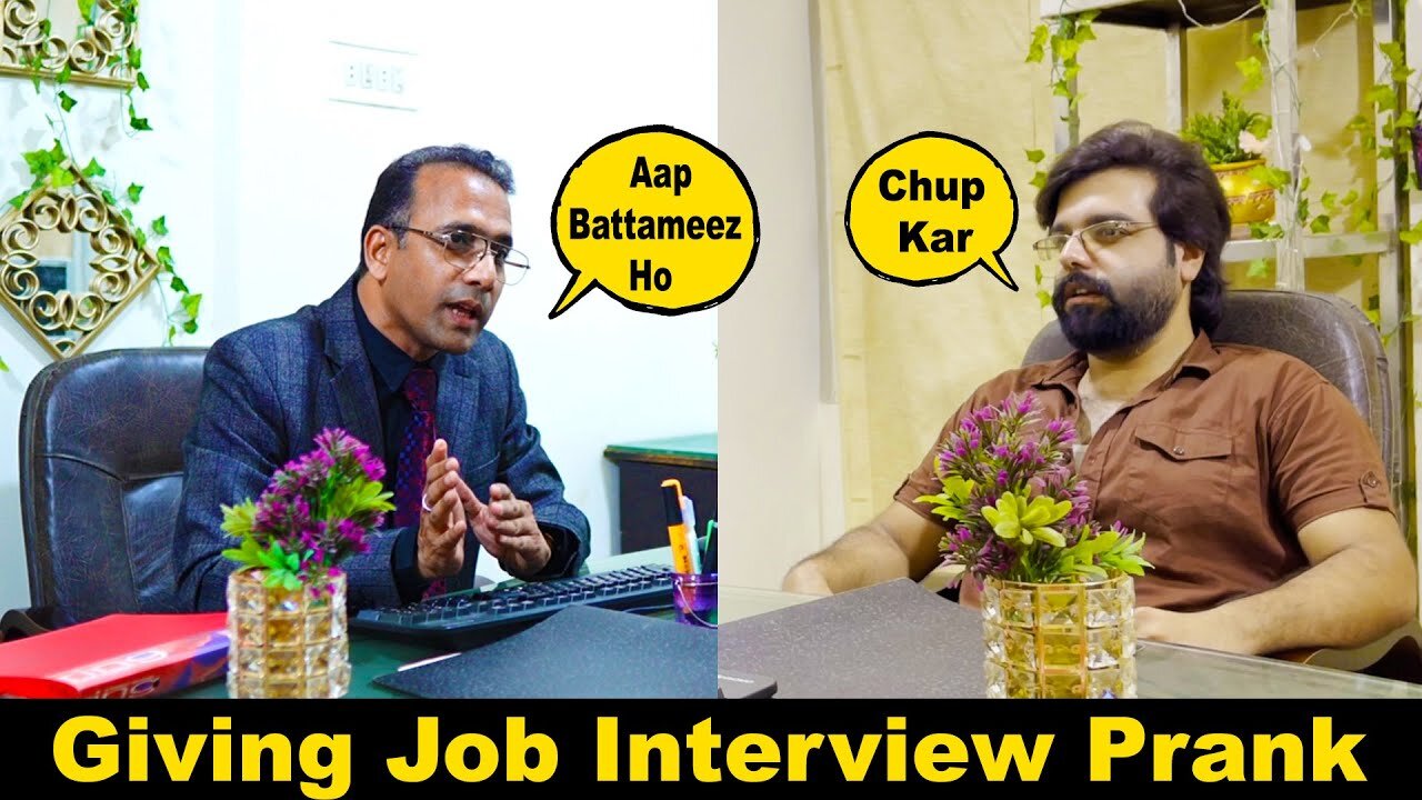 Giving Job Interview Prank