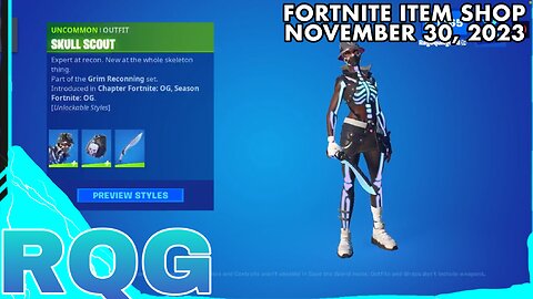 “NEW” SKULL SCOUT FORTNITE CREW IS HERE! FORTNITE ITEM SHOP (November 30, 2023)