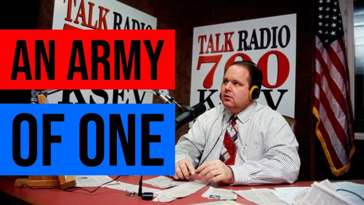 Rush Limbaugh Invented Alternative Media