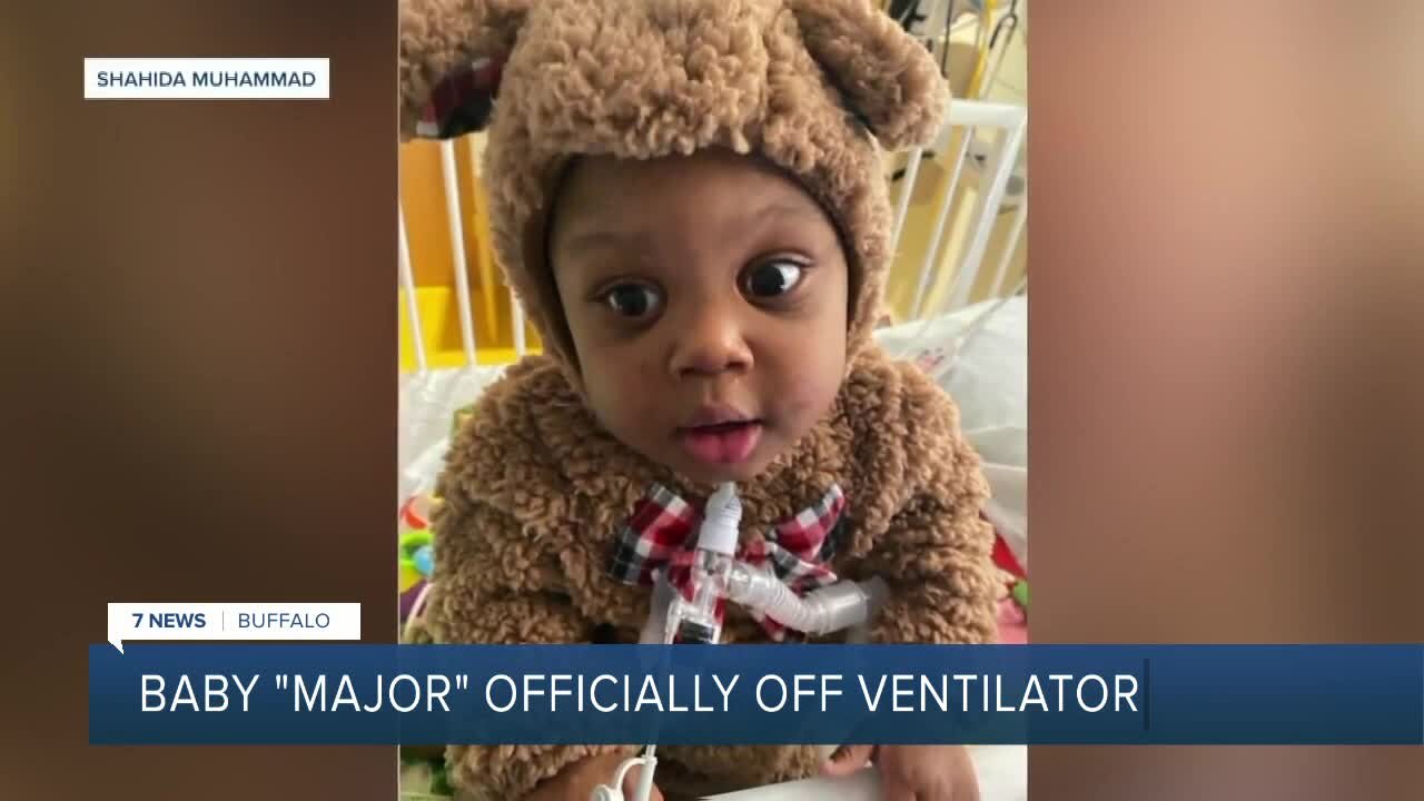 Buffalo boy who was given manual breaths during blizzard is now off his ventilator