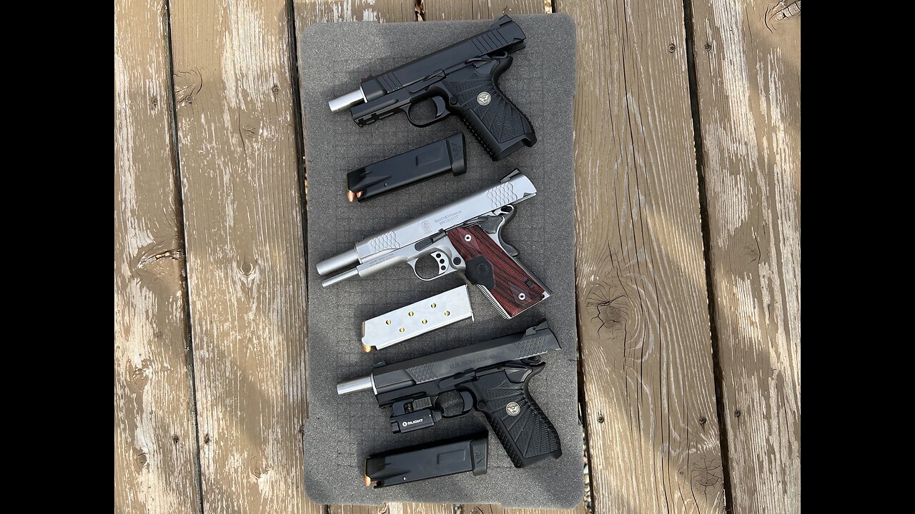 Wilson Combat EDC 9mm VS Experior 9mm VS S&W 1911 45ACP!!