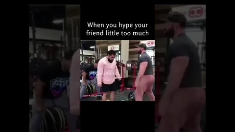 When you hype your friend too much..