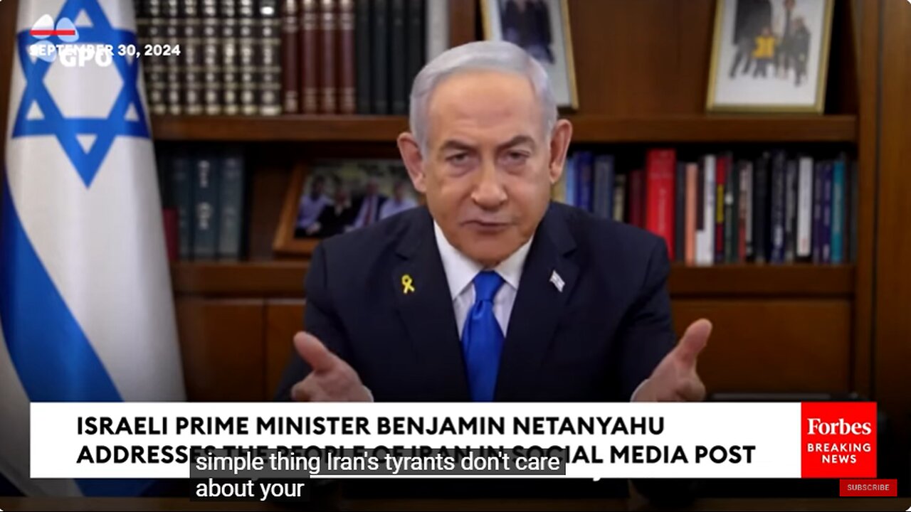 JUST IN Israel's Netanyahu Addresses Iranian People In Social Media Post Amidst Rising Tensions