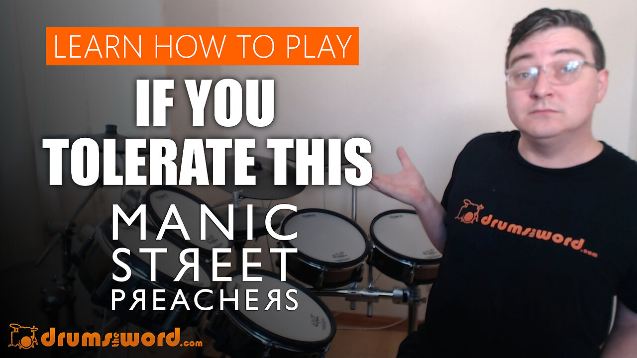 ★ If You Tolerate This (Manic Street Preachers) ★ Drum Lesson PREVIEW | How To Play Song (Sean Moor)