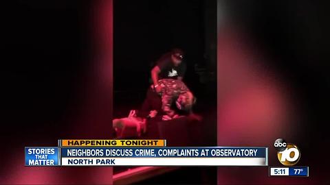 Neighbors discuss crime, complaints at The Observatory