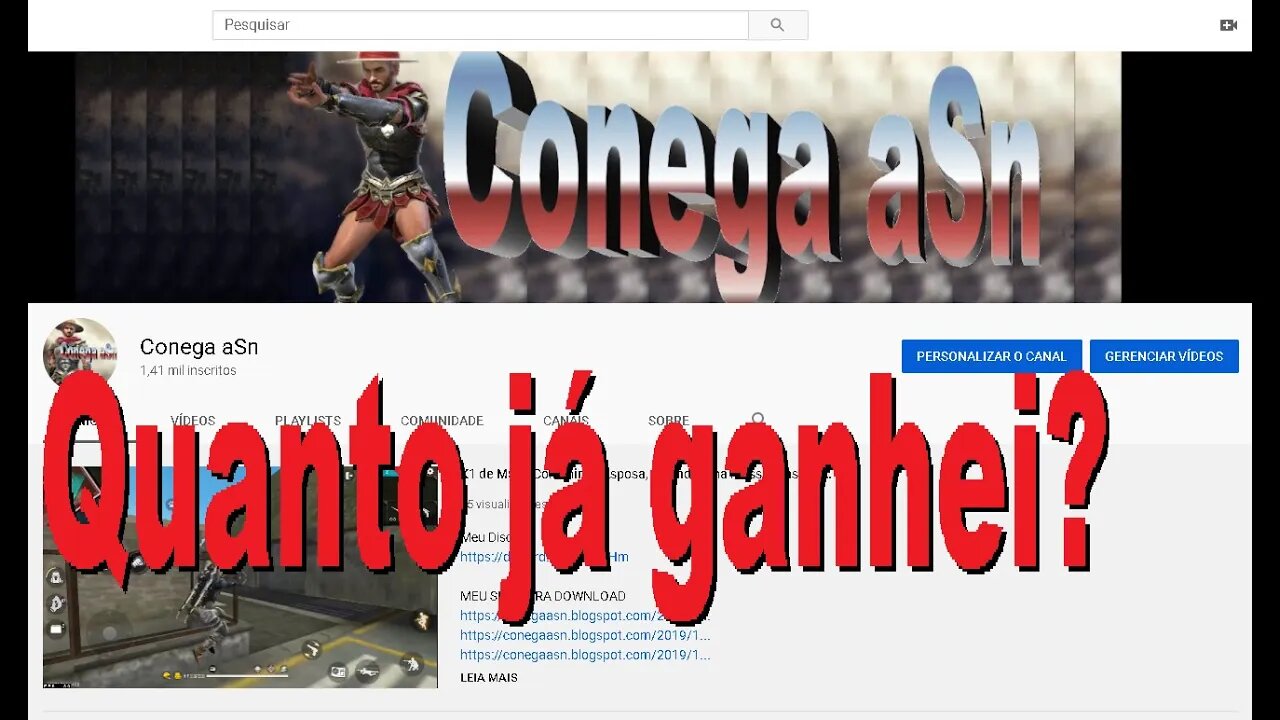 Quanto eu ganho do YouTube, e Como ganha Dinheiro em canal do YouTube!