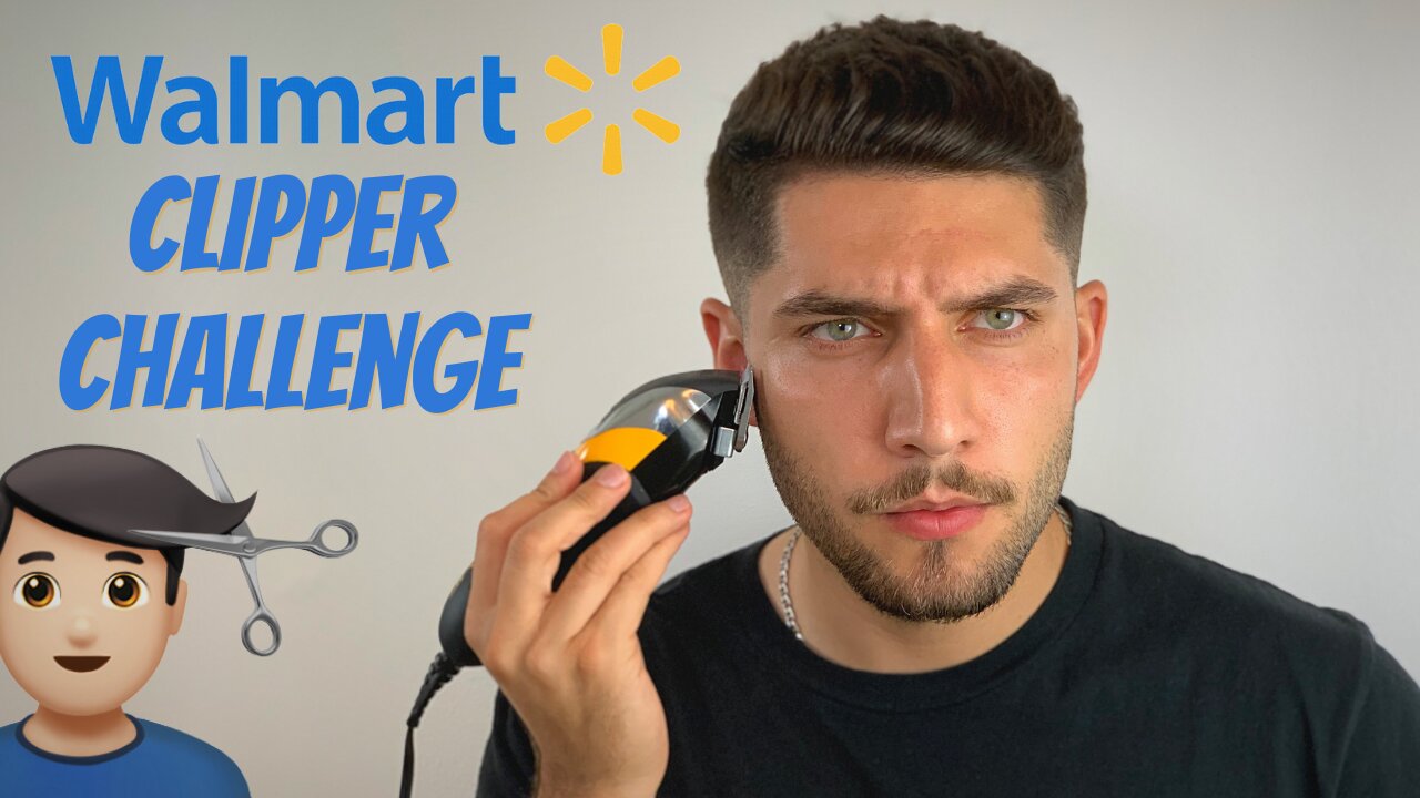 I Did The WALMART CLIPPER CHALLENGE | My Best Self-Haircut Yet?