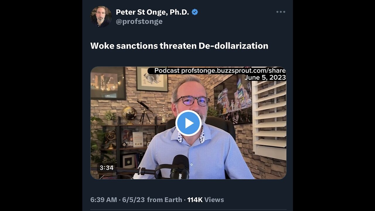 Captioned - Woke sanctions threaten de-dollarization