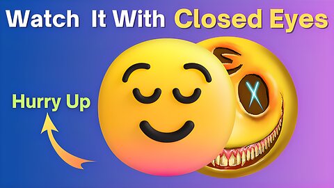 Watch this video with closed eyes (hurry up) ❌